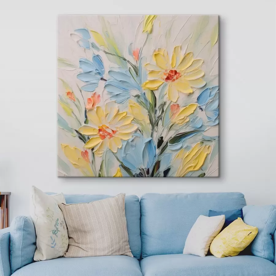  Peintures Bouquet de fleurs abstrait s44832