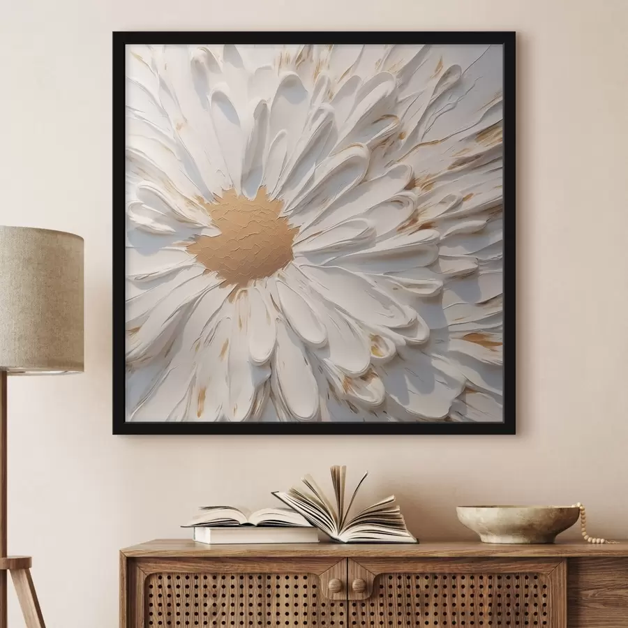 Fotobehang Kamille imitatieschilderij f44816