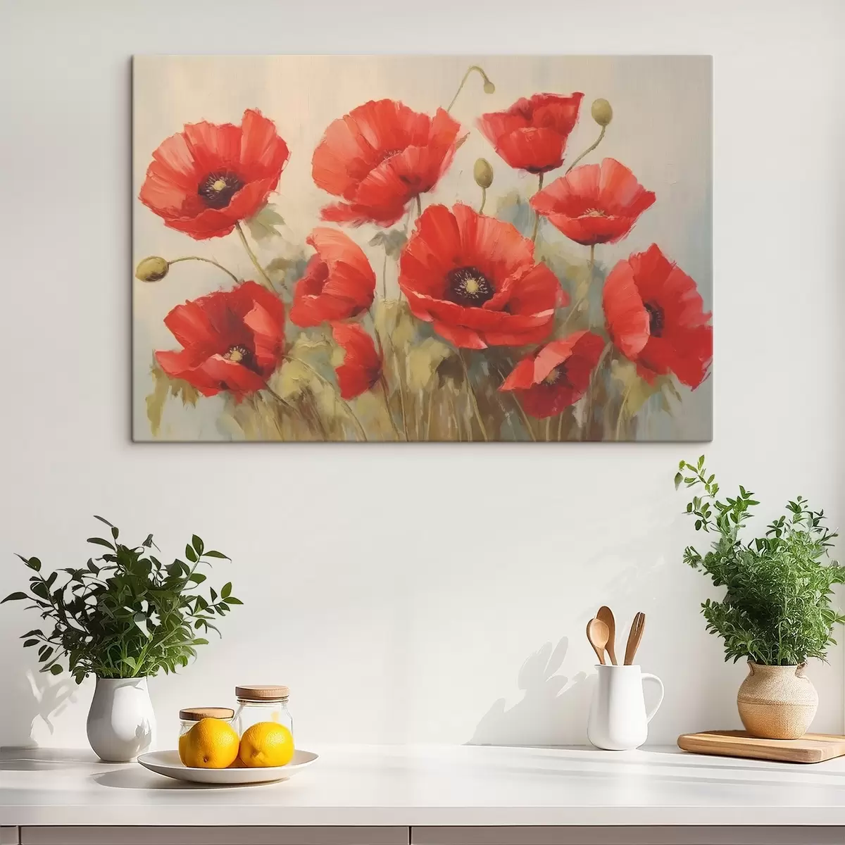  Peintures Coquelicots rouges s44905