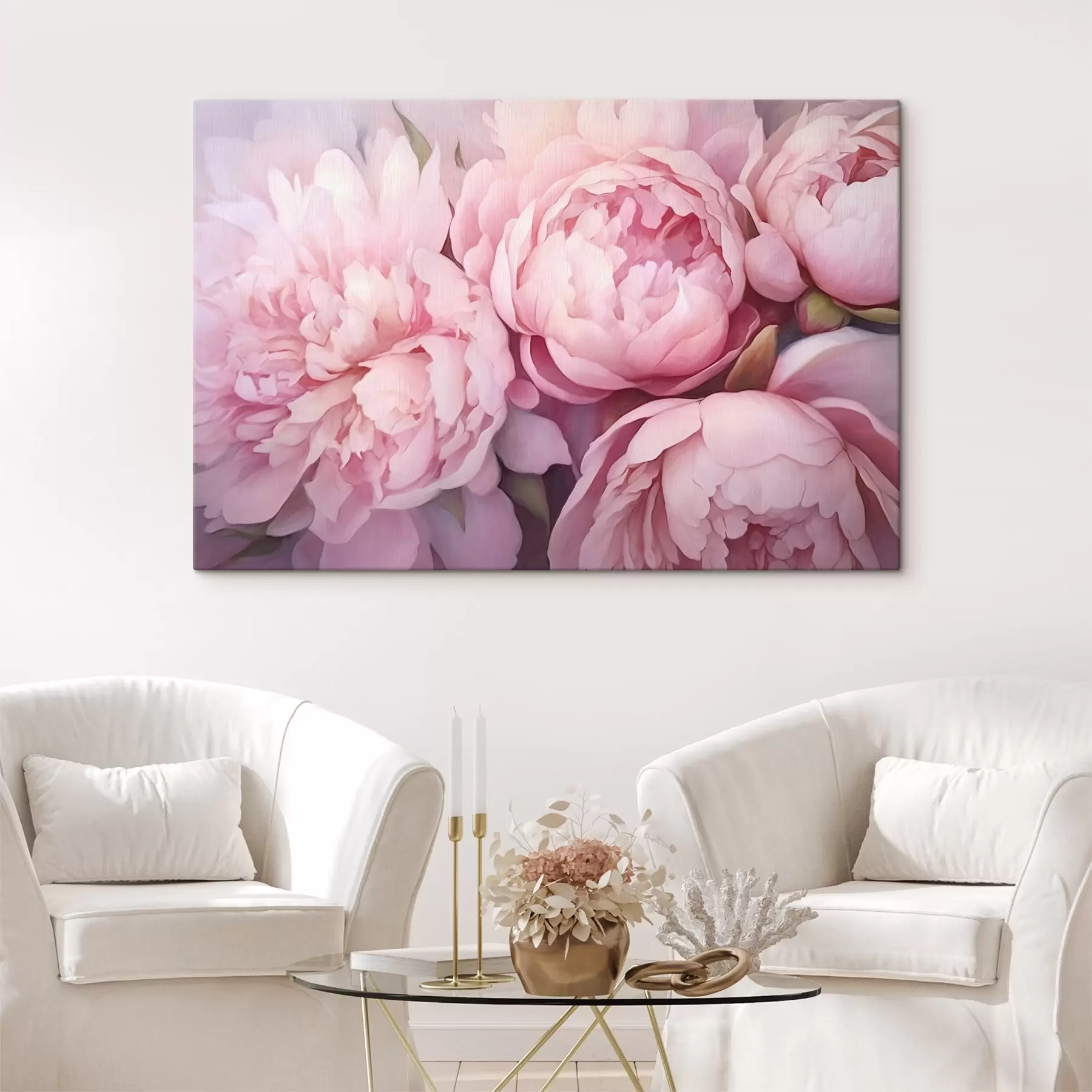 Fotobehang Roze pioenrozen s44908