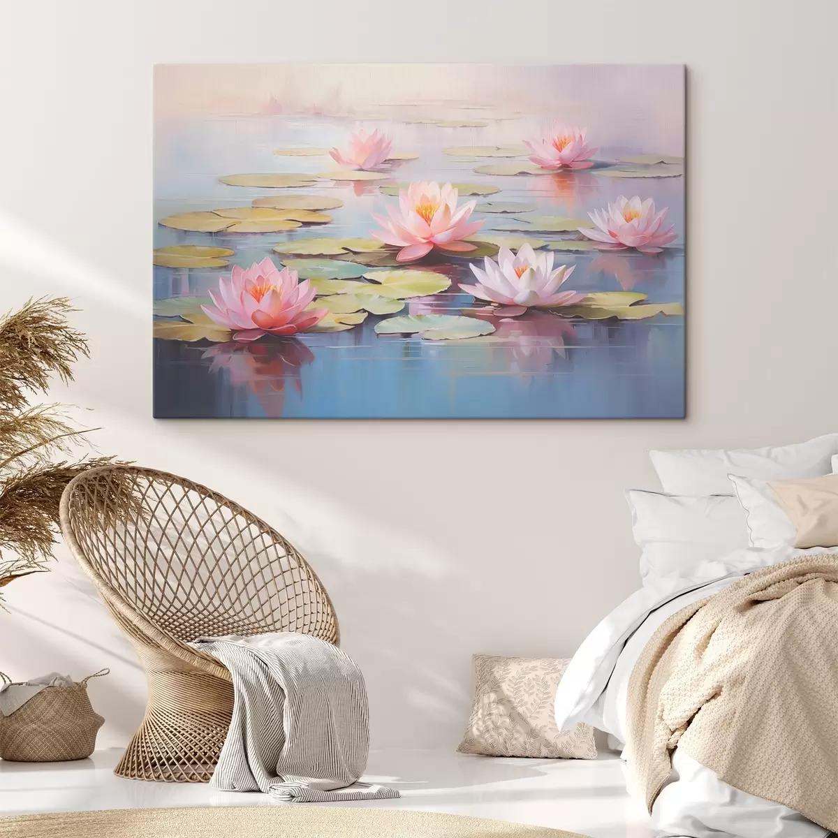  Peintures Lotus sur l'eau s44909