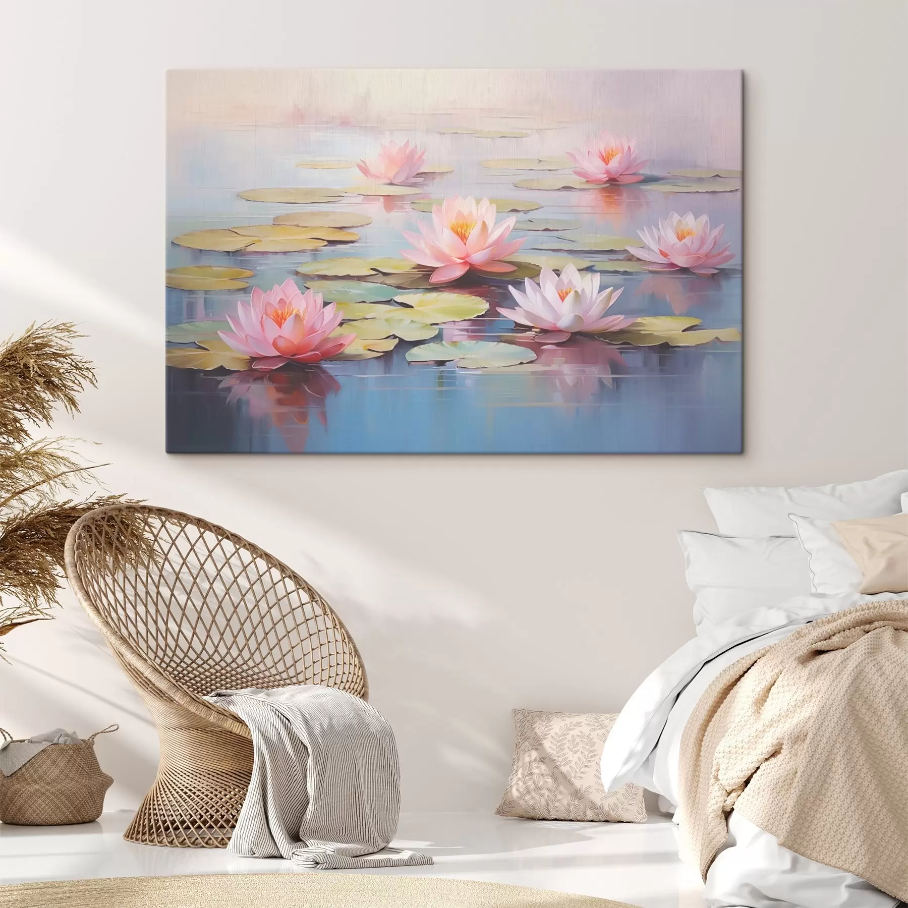 Fotobehang Lotussen op het water s44909