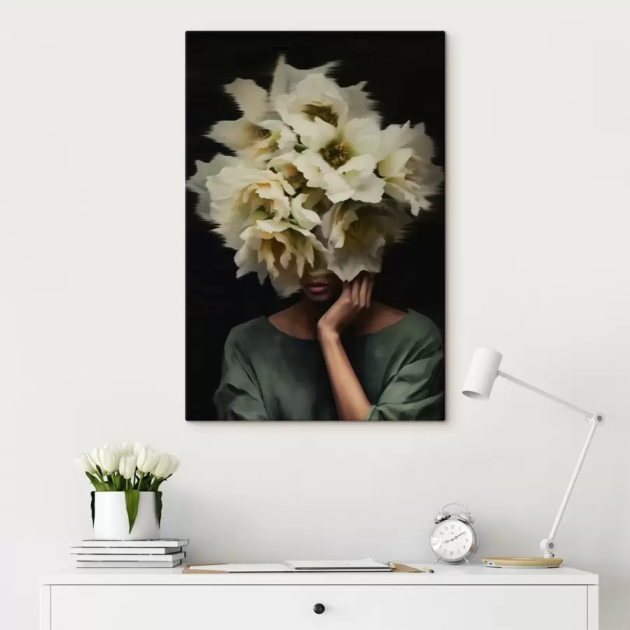  Schilderijen Vrouw met bloemen s44911