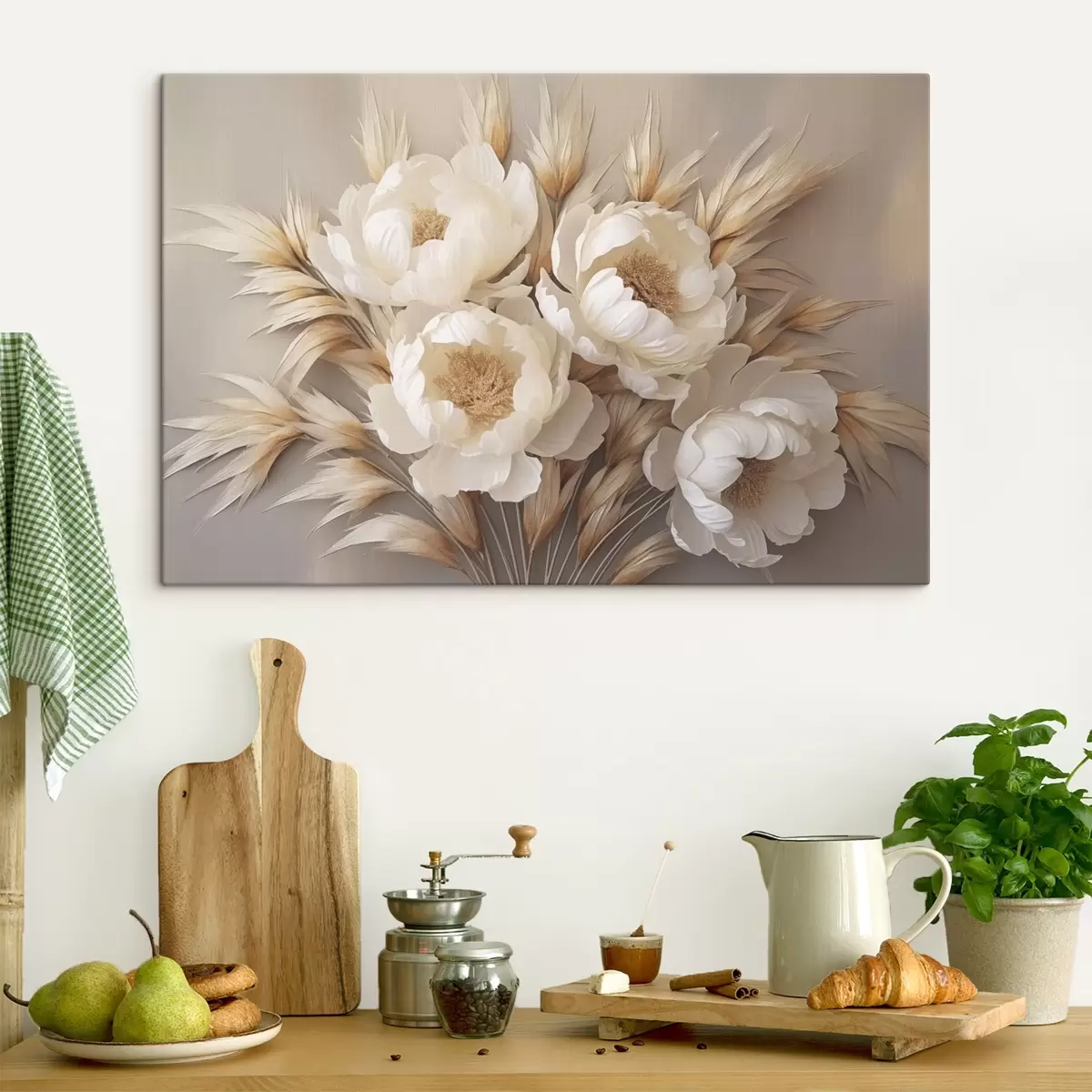  Schilderijen Pioenen met aartjes s44913