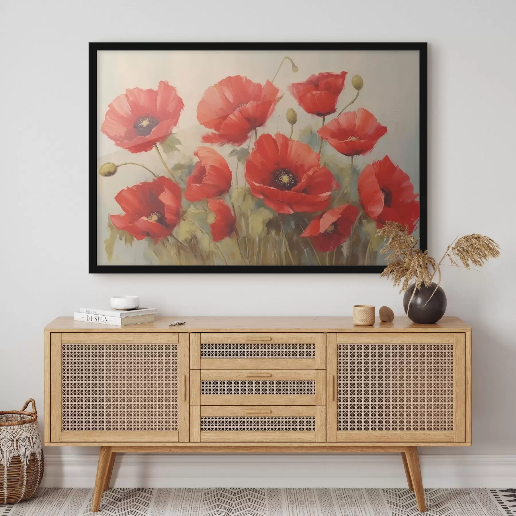 Papier peint photo Coquelicots rouges f44905