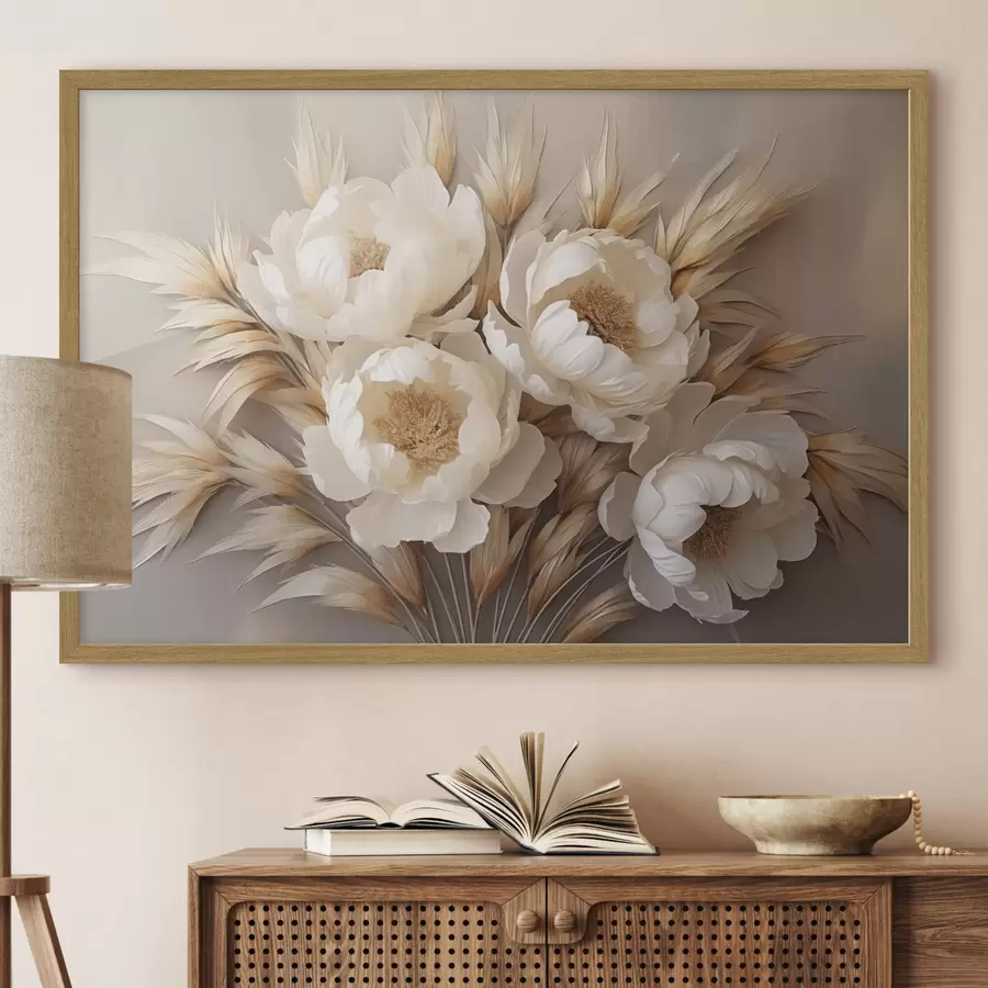 Papier peint photo Pivoines à épis f44913
