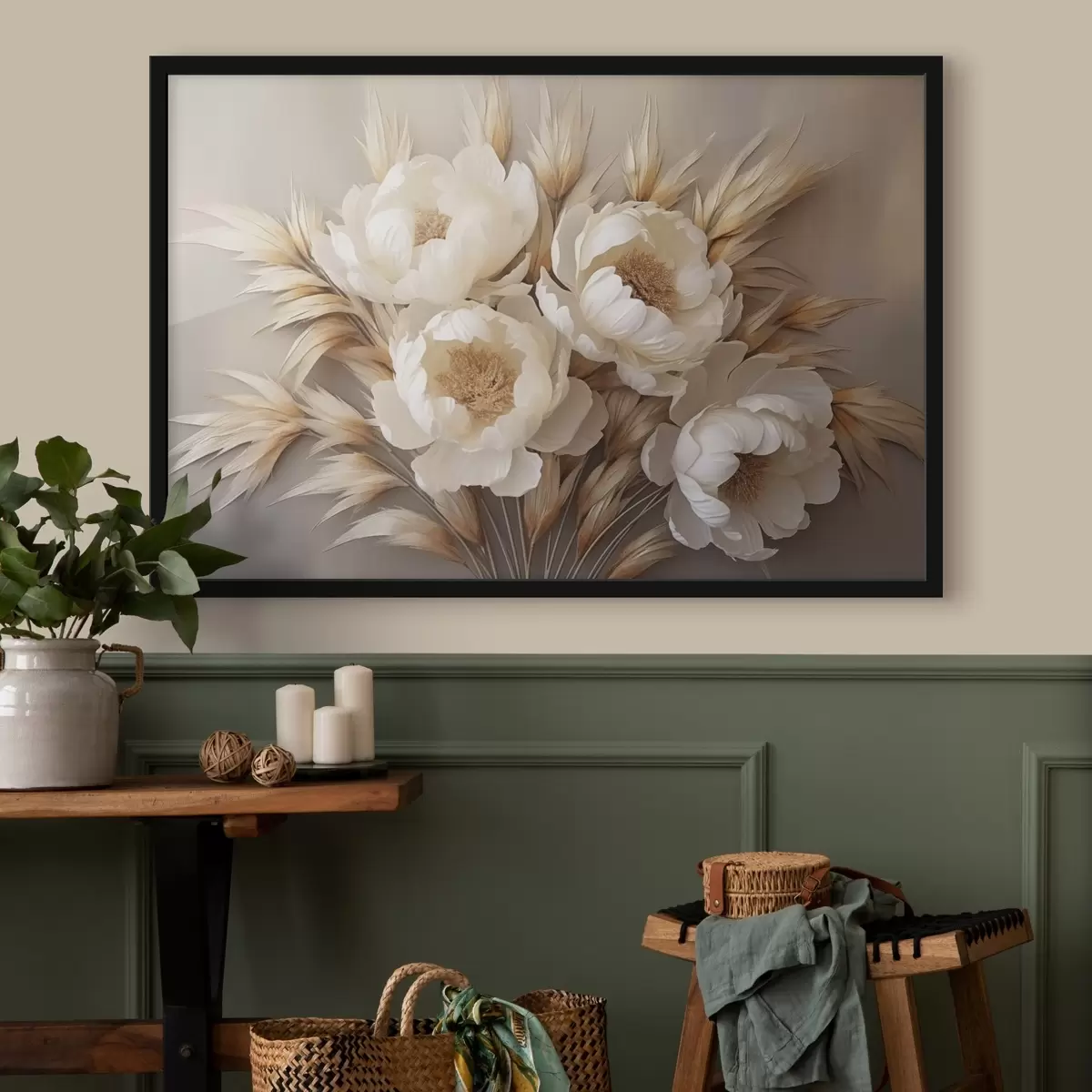 Poster Pioenen met aartjes f44913