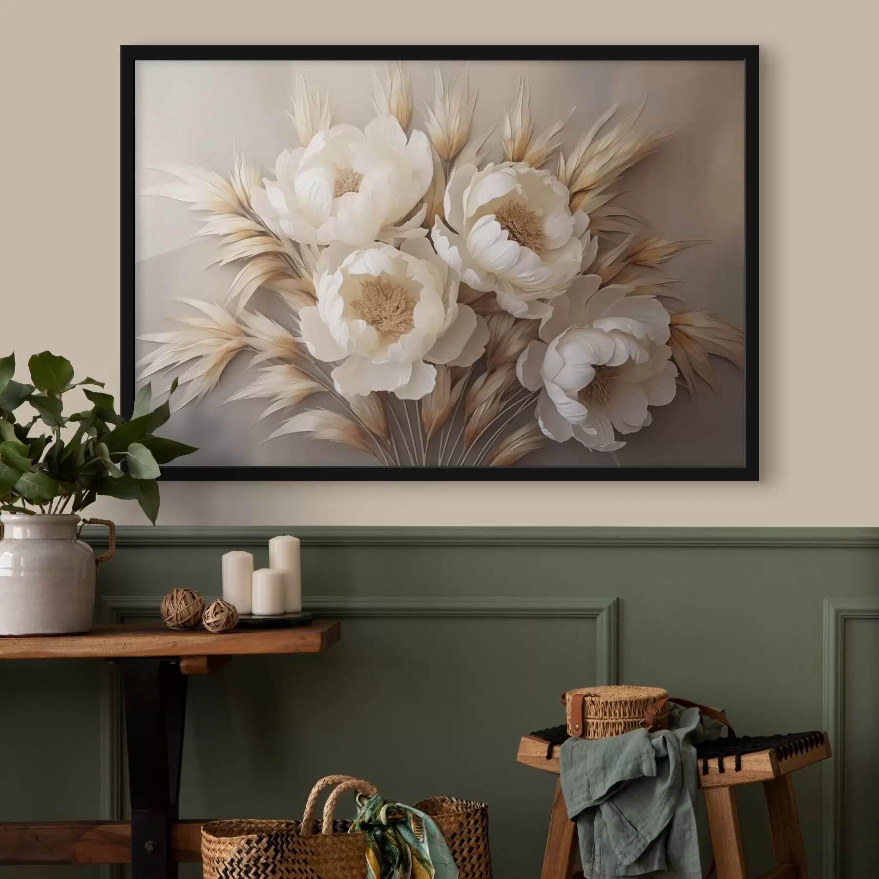 Papier peint photo Pivoines à épis f44913