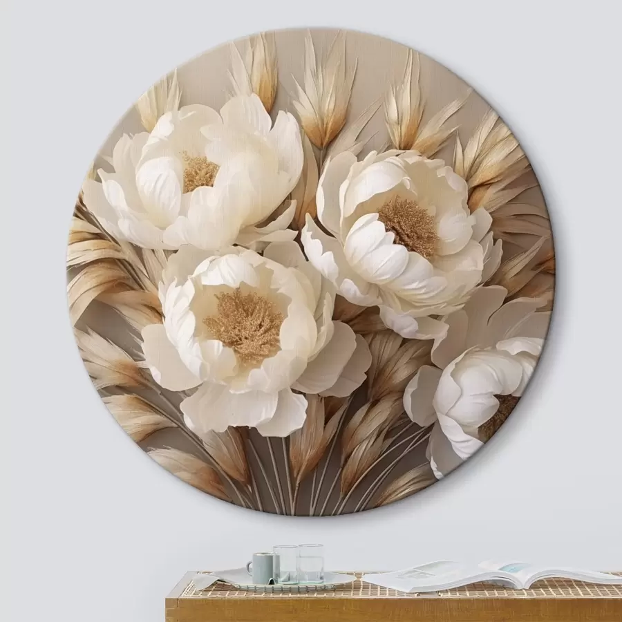  Peintures Pivoines à épis r44913