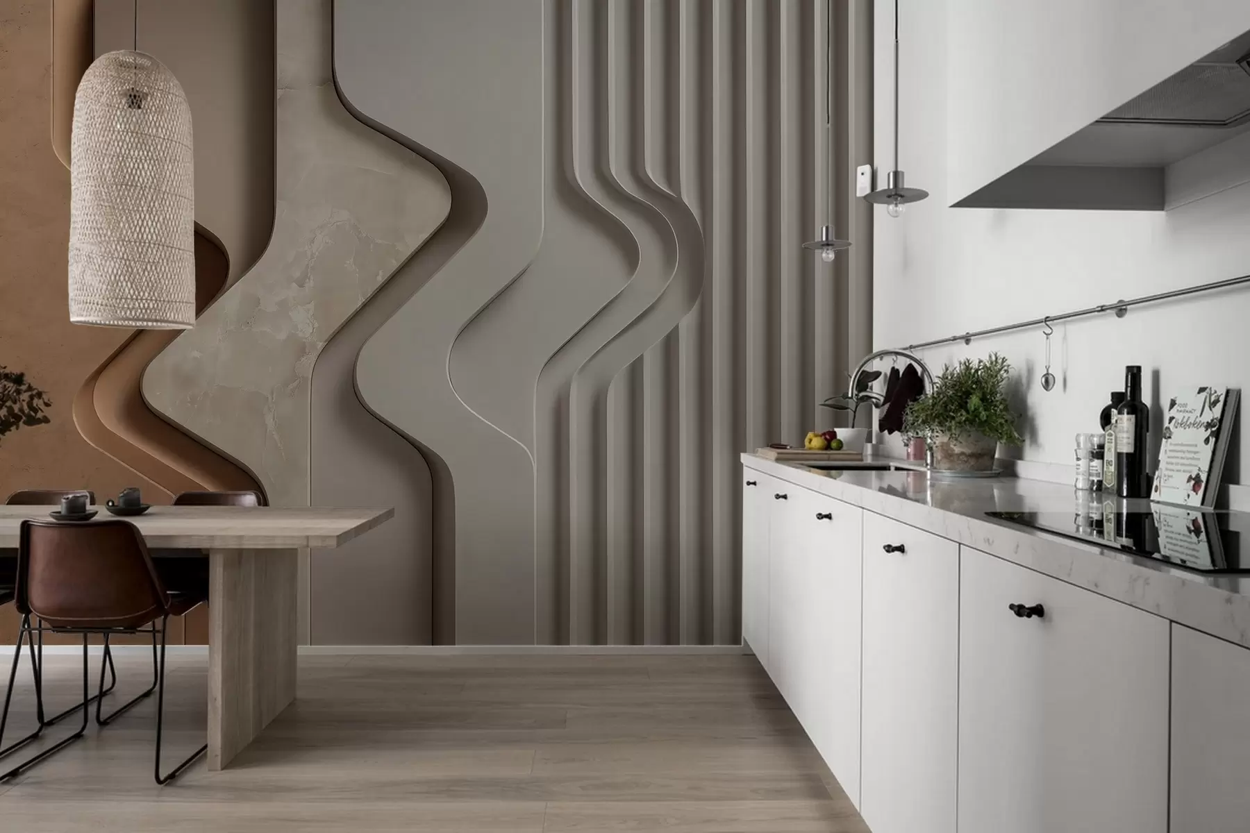 Papier peint photo Illusions de texture w04188