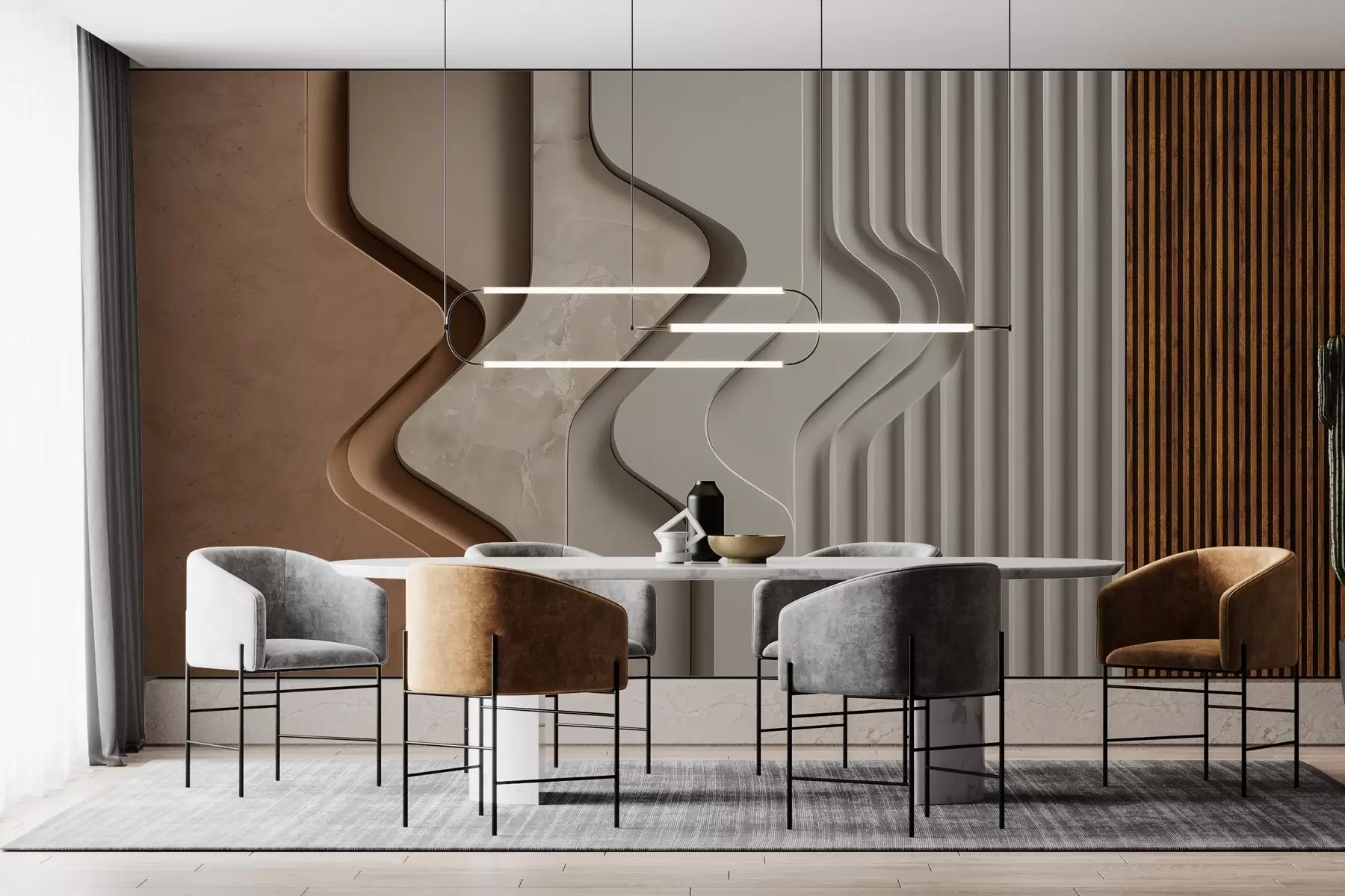 Papier peint photo Illusions de texture w04188