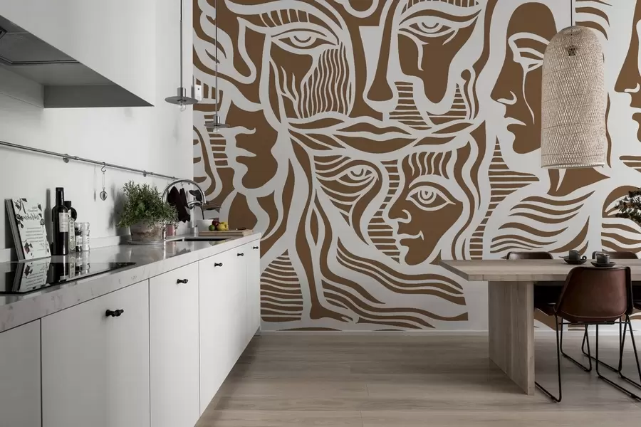 Papier peint photo Anatomie abstraite w04191v1