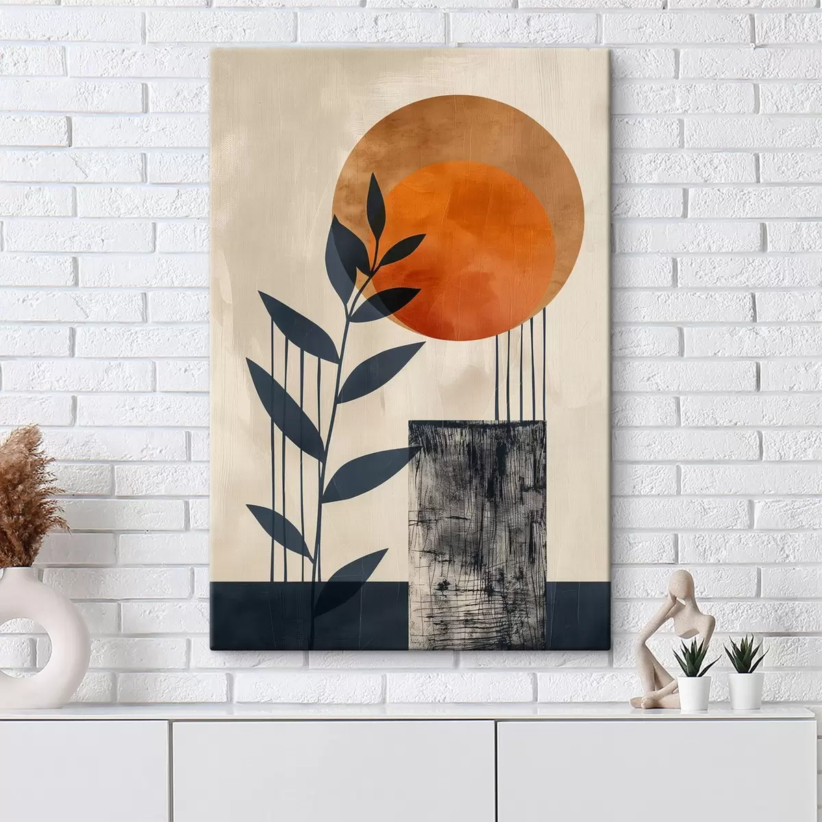  Peintures Soleil et feuilles s44961