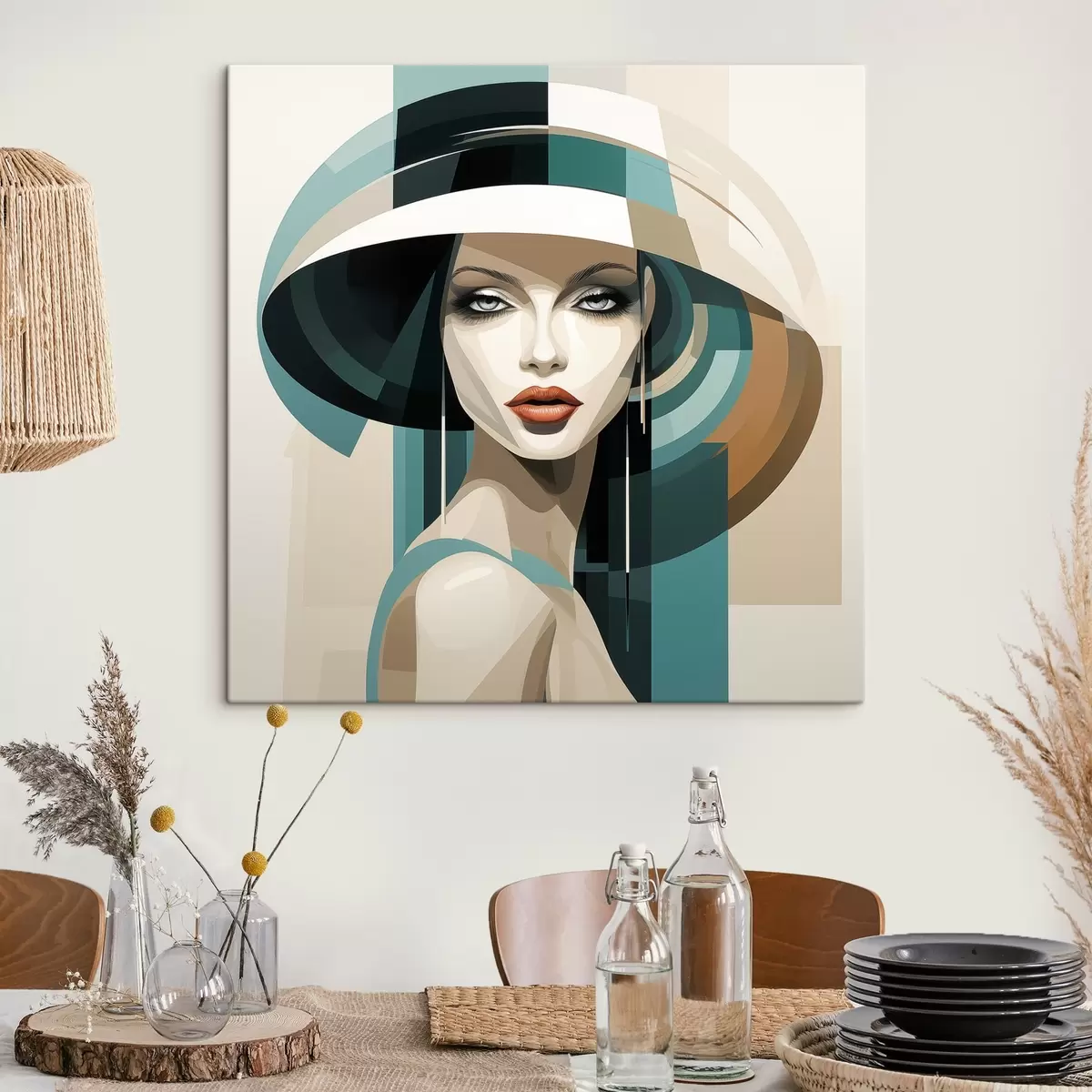  Schilderijen Meisje met hoed s44972