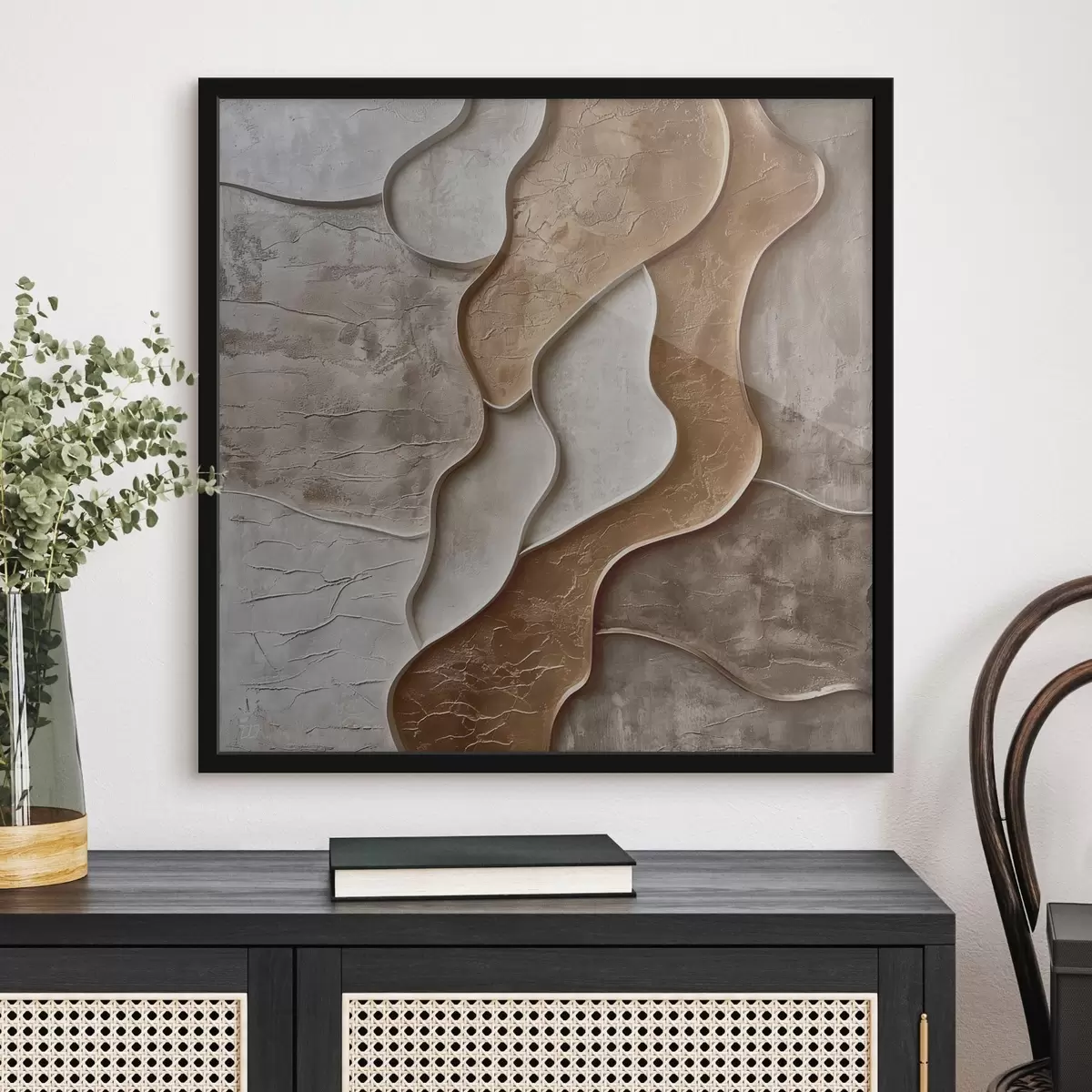 Affiche Vagues de rochers f44958