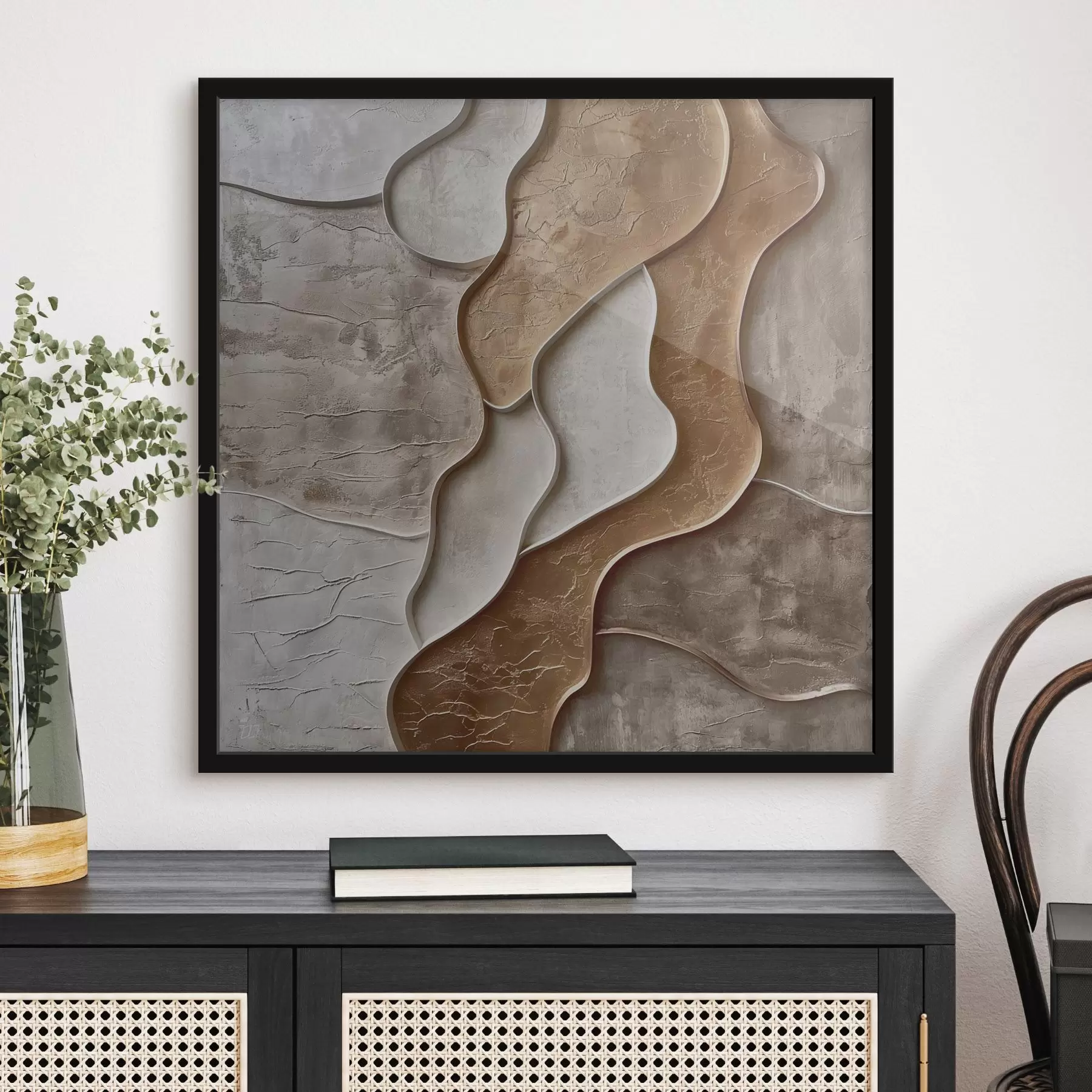 Papier peint photo Vagues de rochers f44958