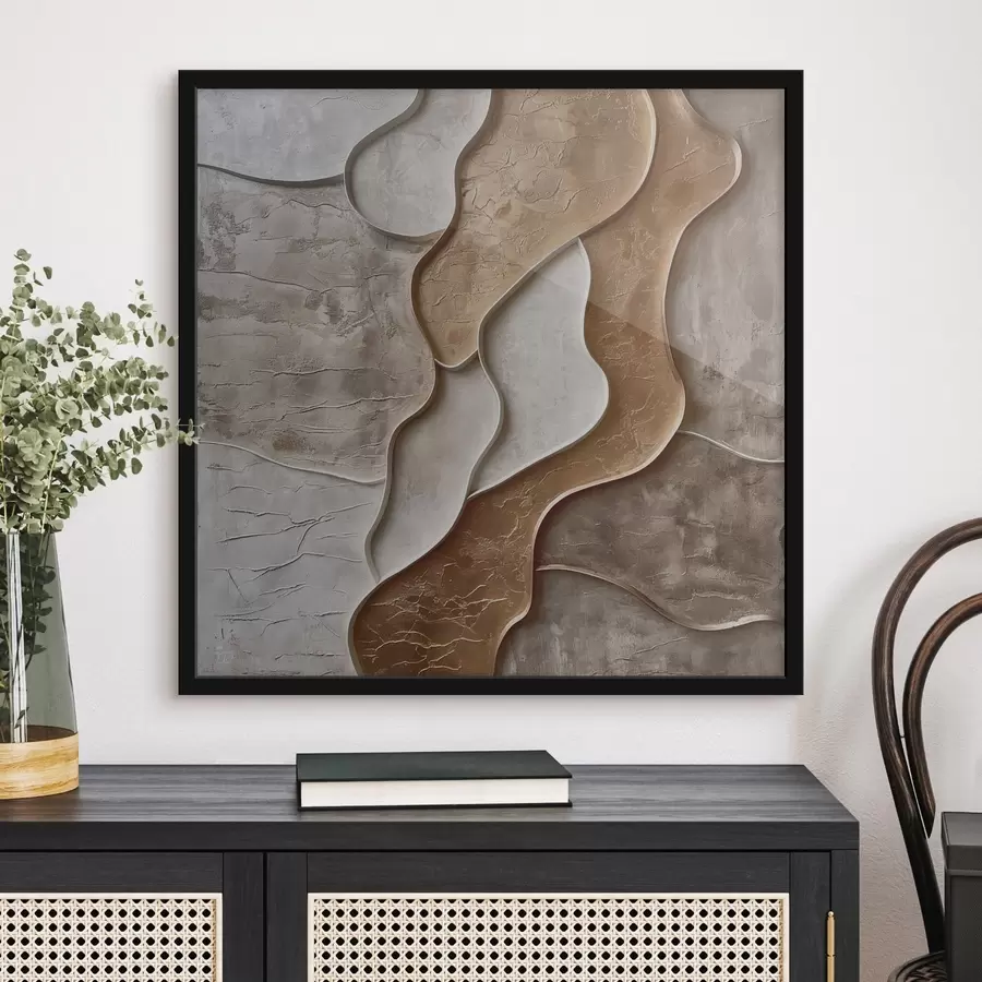 Fotobehang Rotsachtige golven f44958