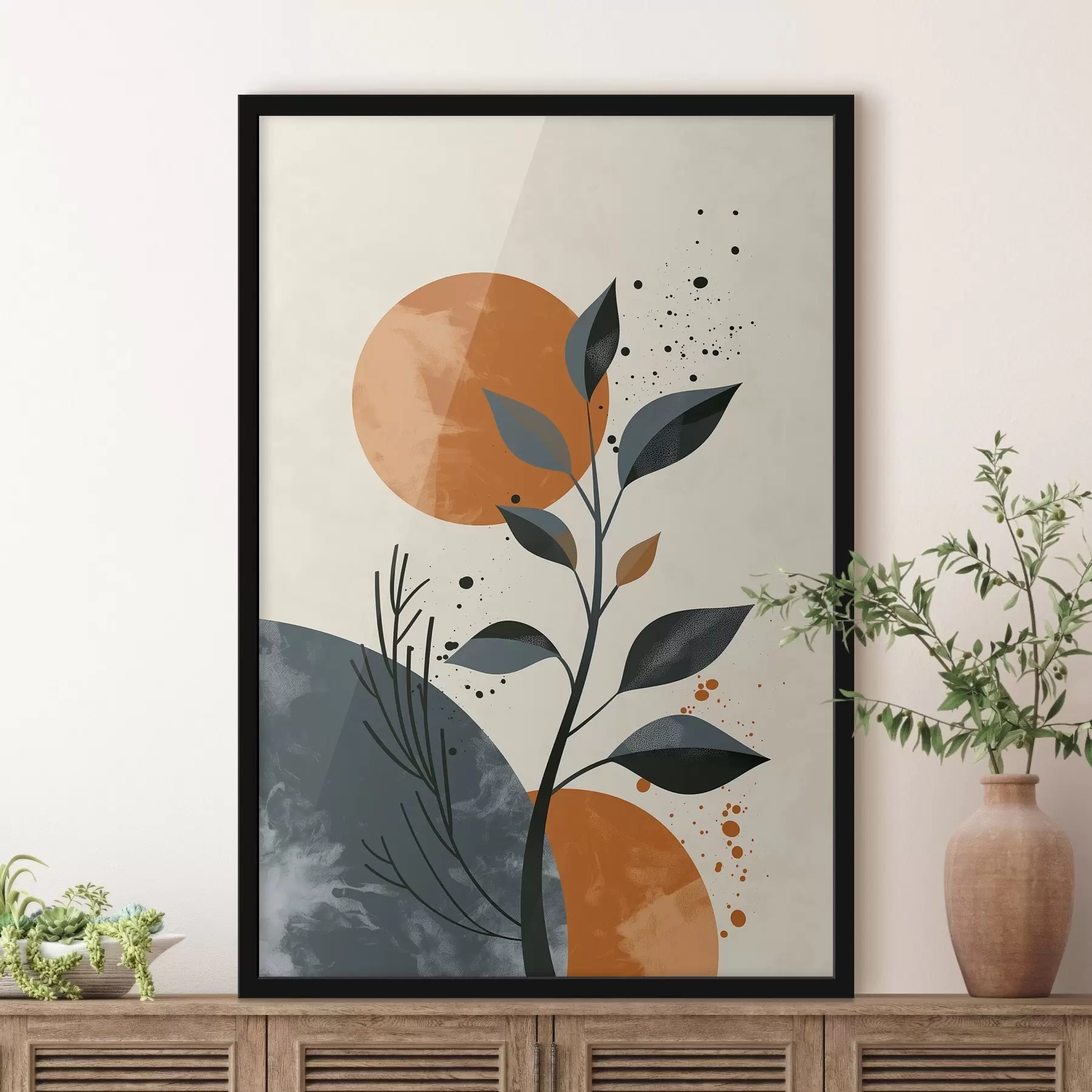 Fotobehang Zon en bladeren f44959