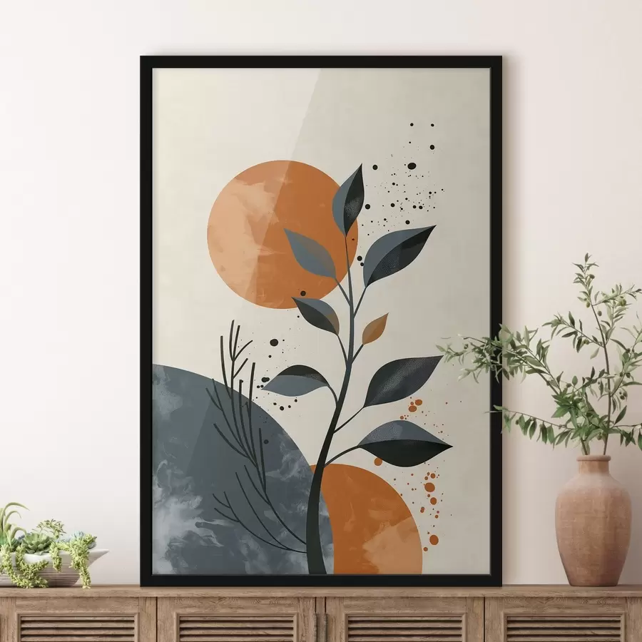 Papier peint photo Soleil et feuilles f44959