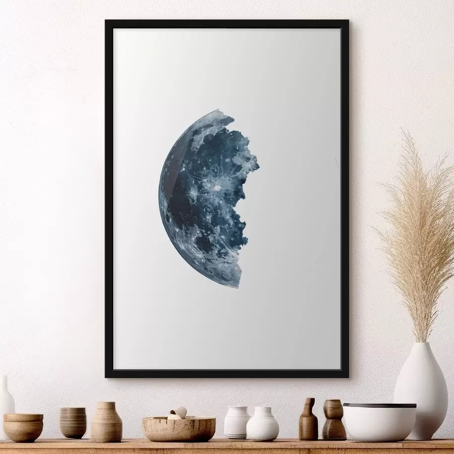 Fotobehang Wassende maan f44965