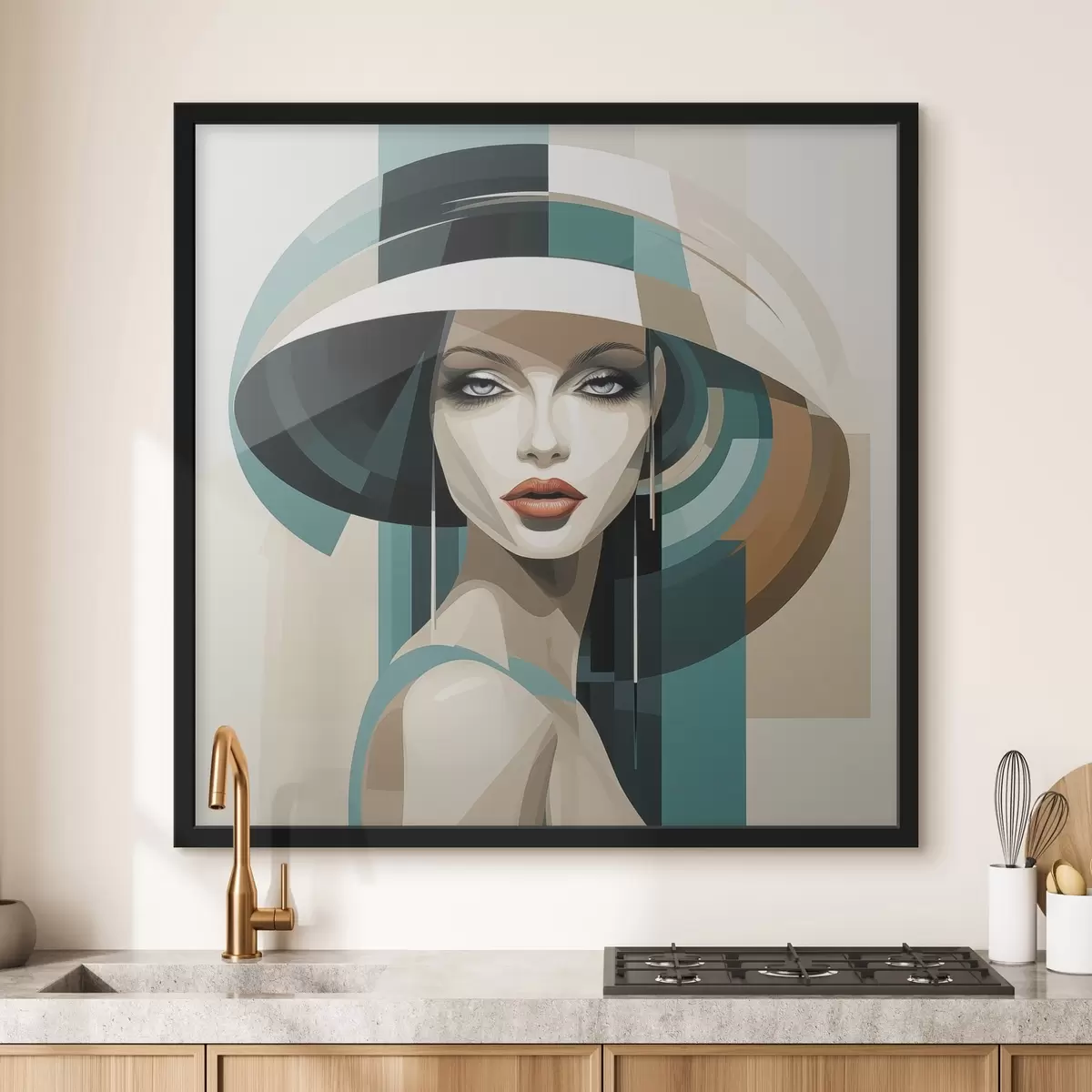 Affiche Fille au chapeau f44972