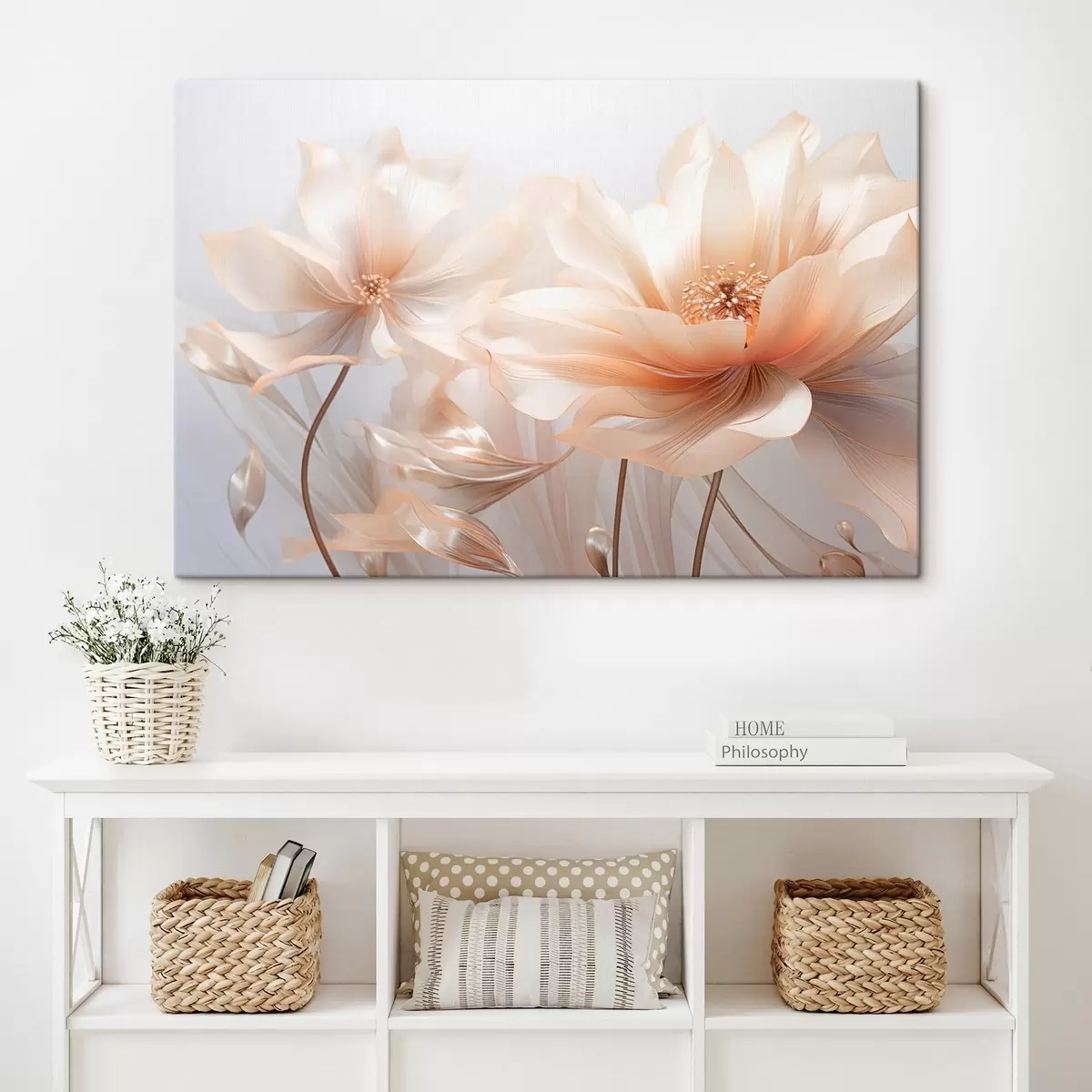  Peintures Fleurs de pêche douce s44836