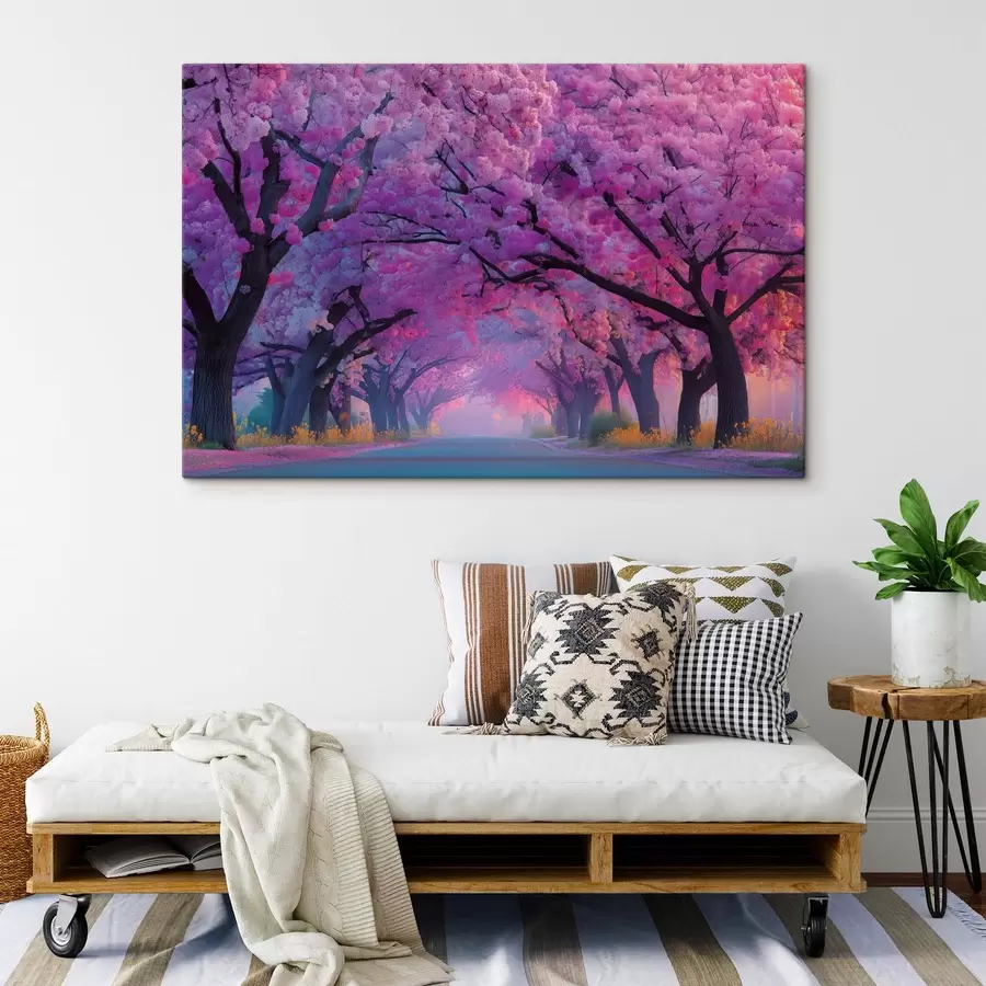  Peintures Allée des cerisiers s44840