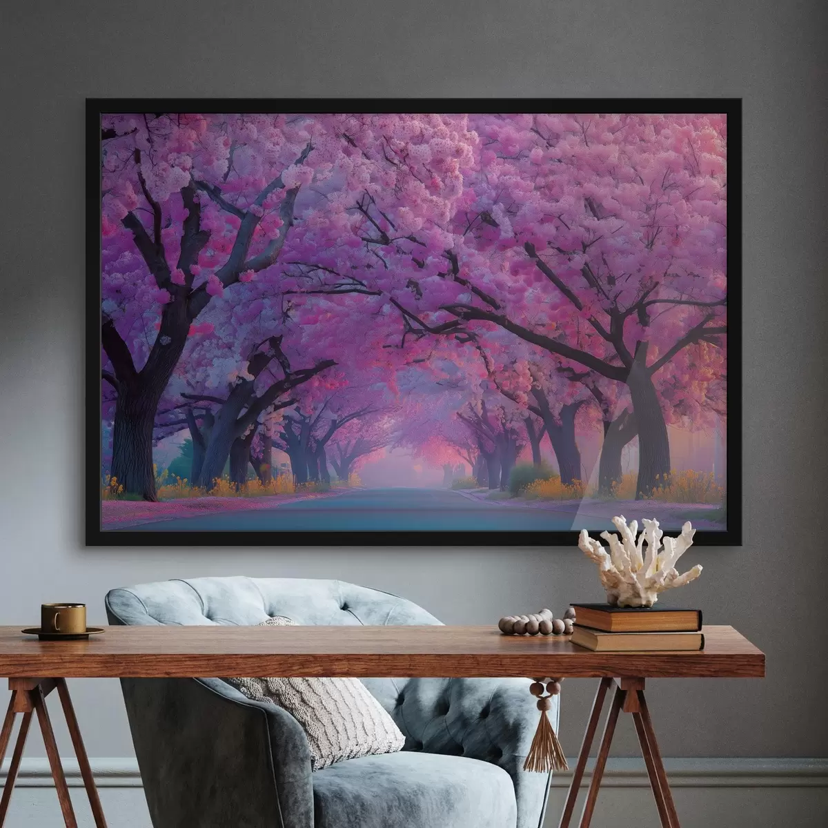 Poster Kersenbloesemstraat f44840