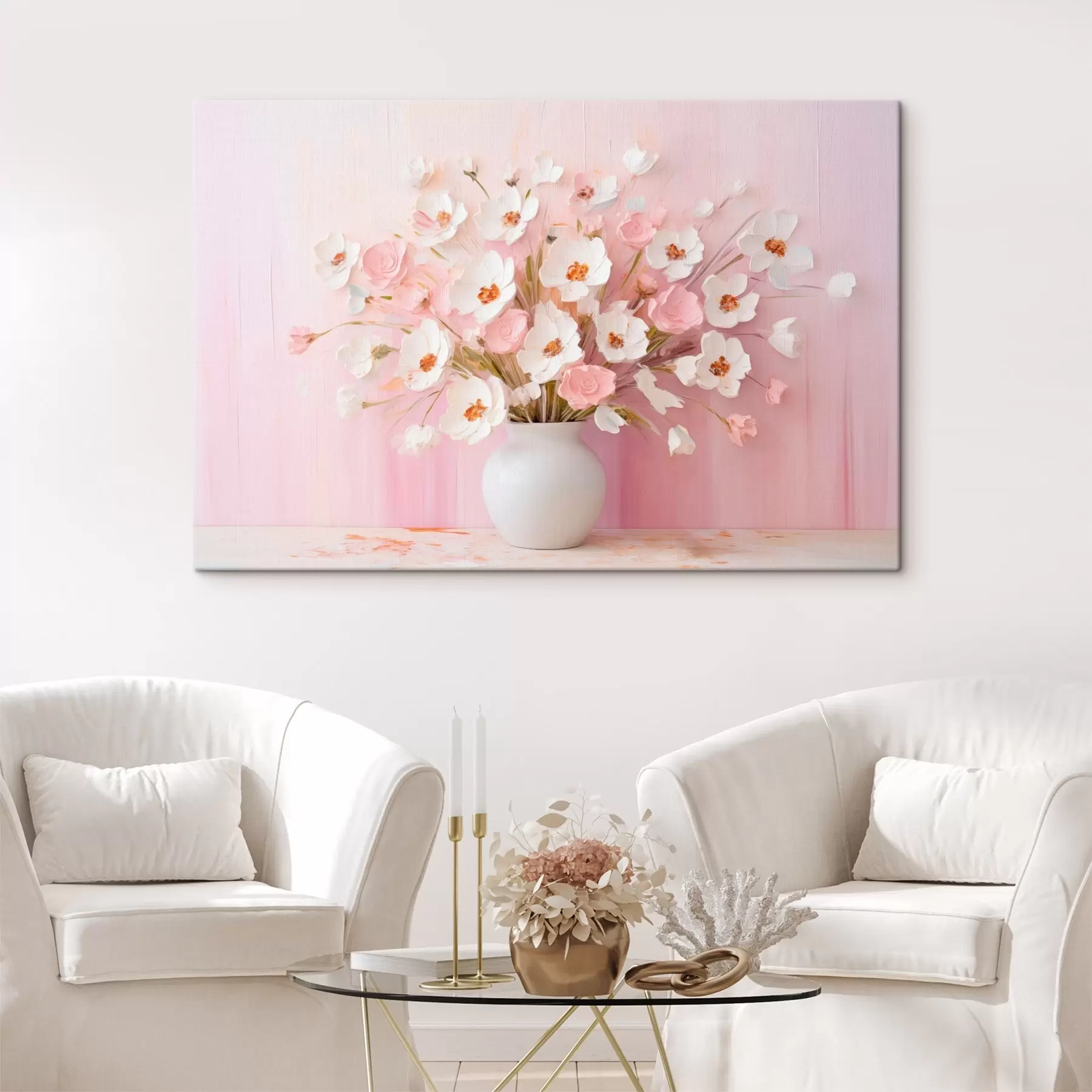  Peintures Bouquet délicat dans un style décoratif moderne s44950