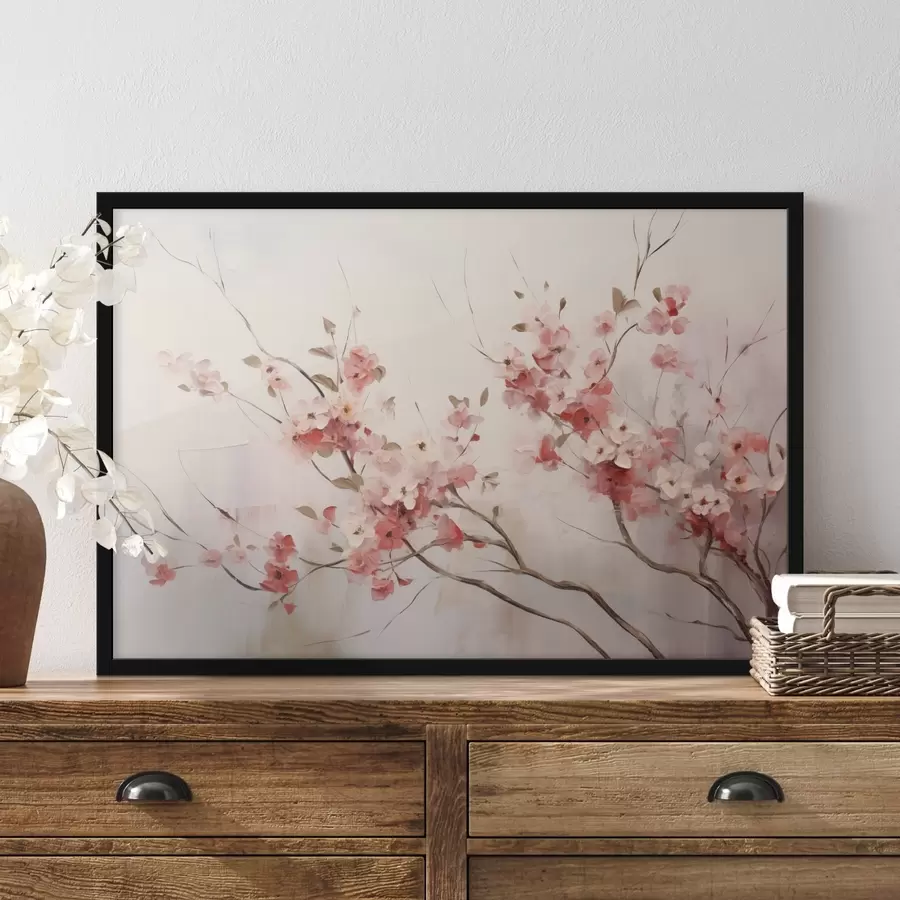 Papier peint photo Fleurs de cerisier en style aquarelle f44941