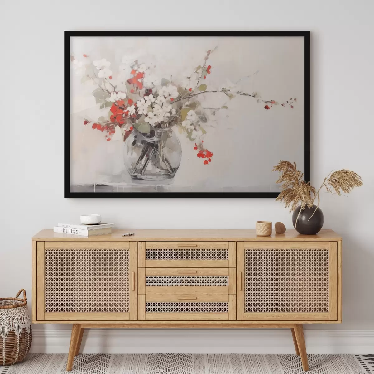 Affiche Composition florale délicate en style aquarelle f44948