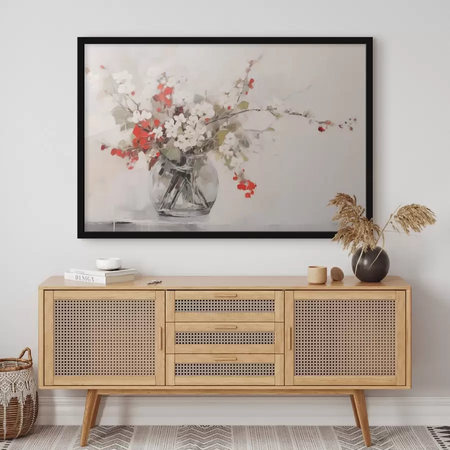 Papier peint photo Composition florale délicate en style aquarelle f44948