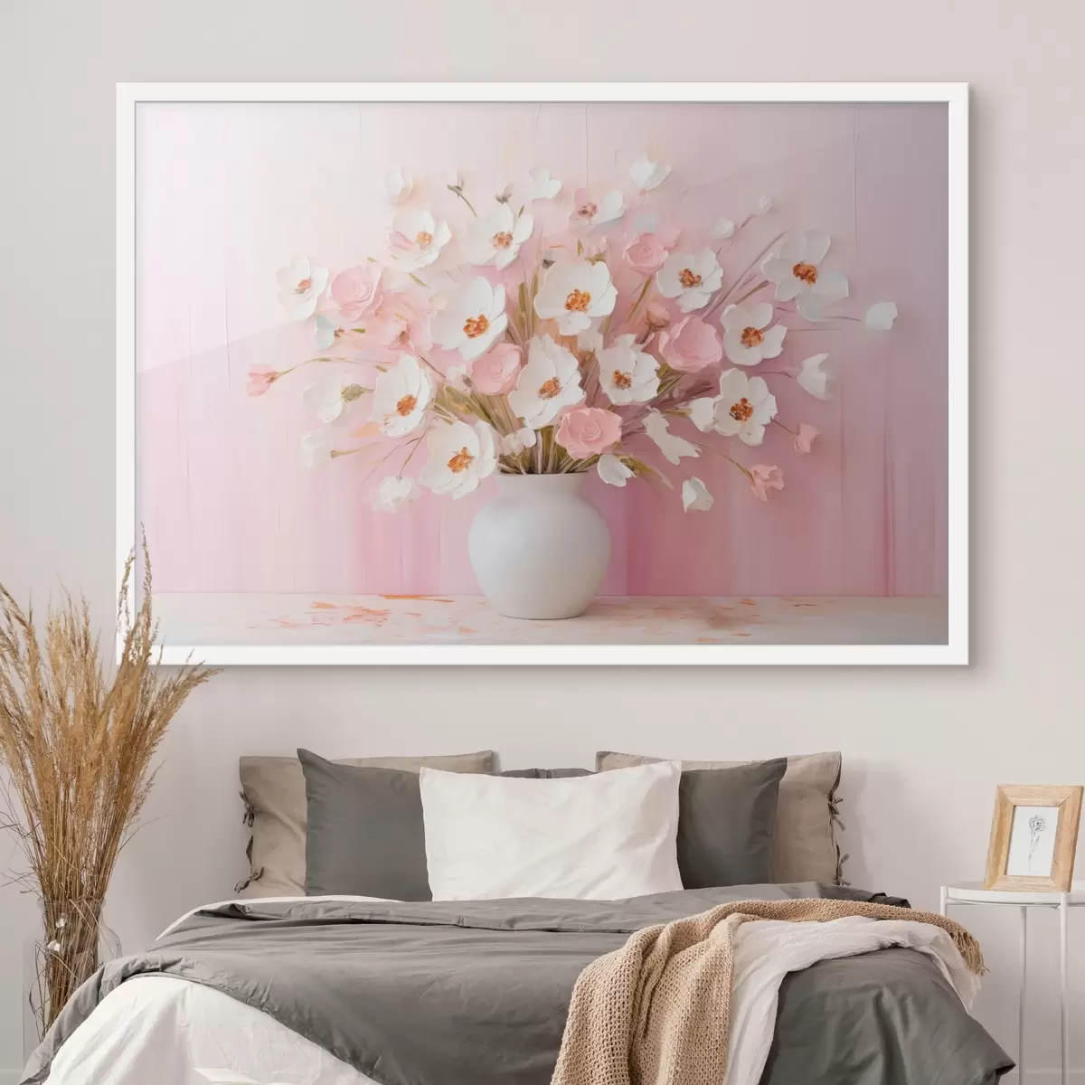 Poster Delicaat boeket in moderne decoratieve stijl f44950