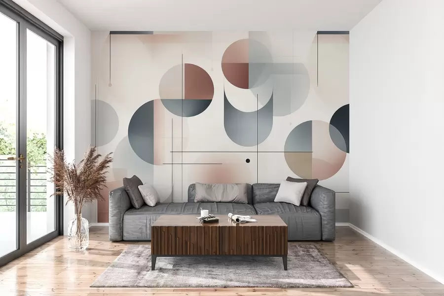 Fotobehang Geometrische abstracte vormen w04220