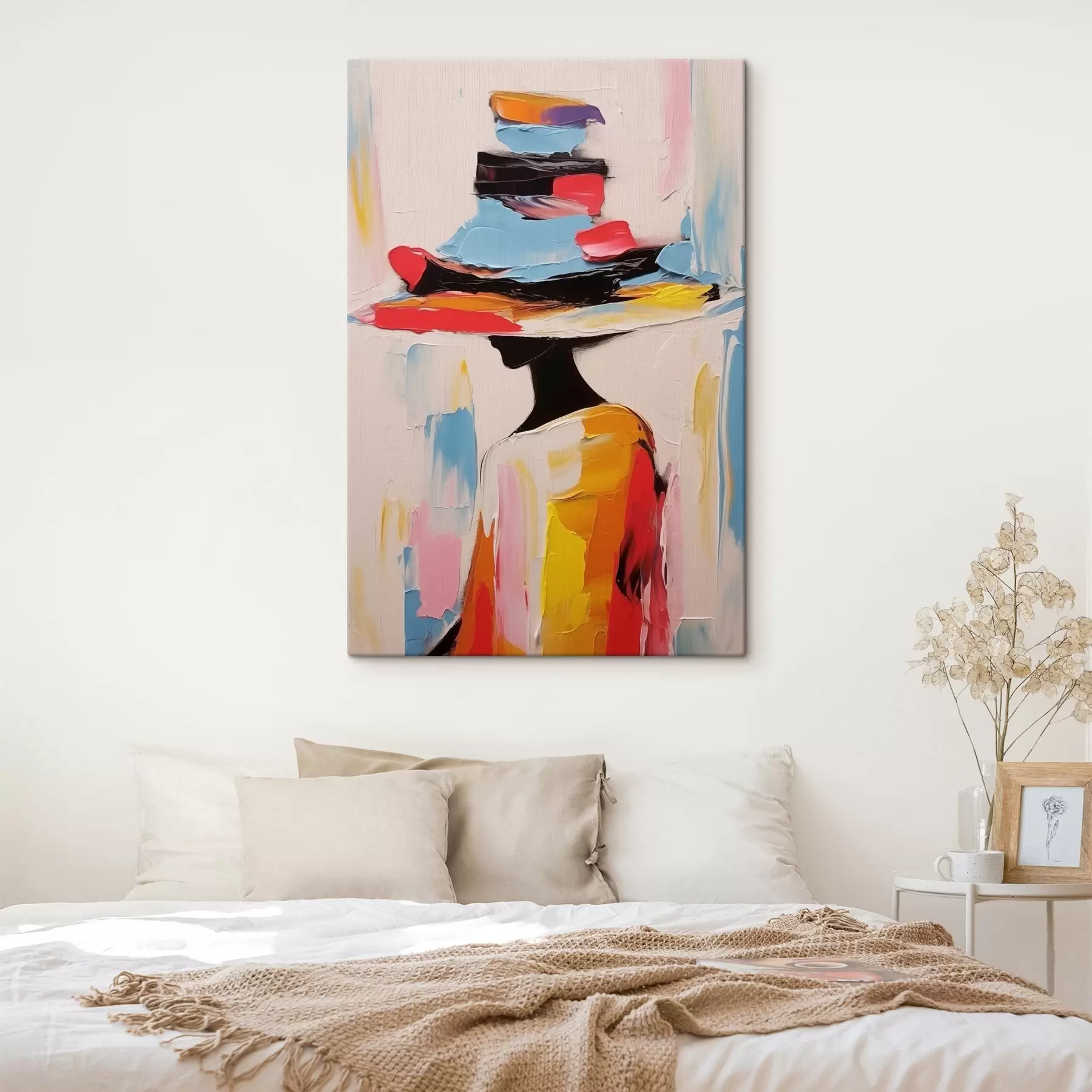  Peintures Femme au chapeau large s44994