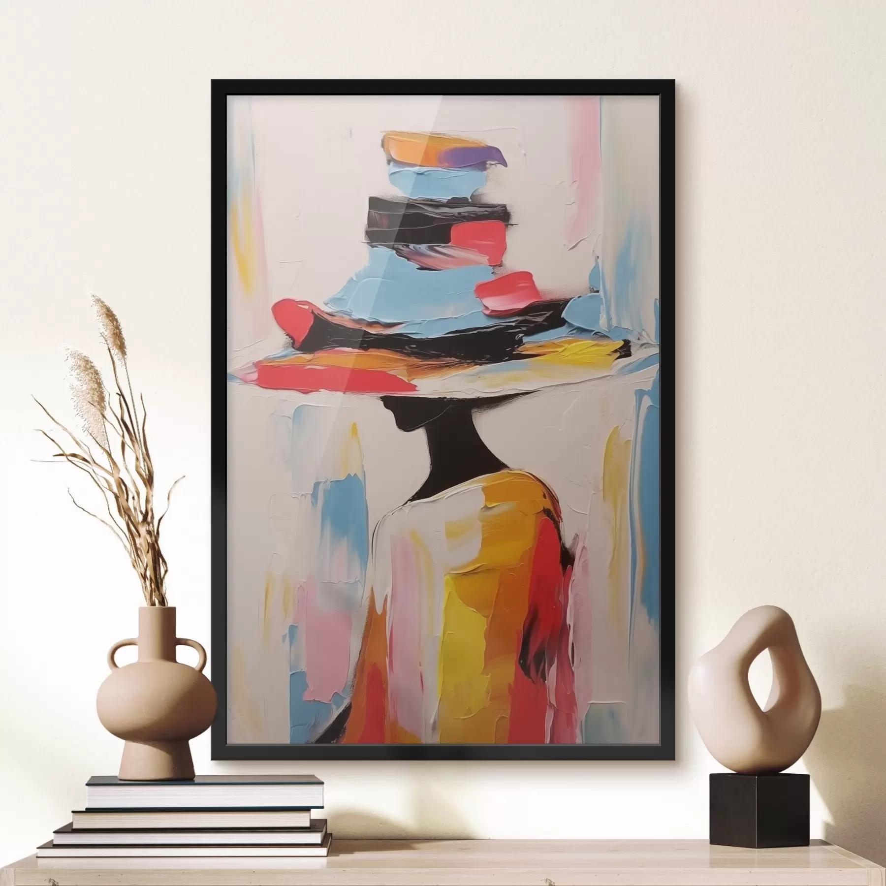  Peintures Femme au chapeau large f44994