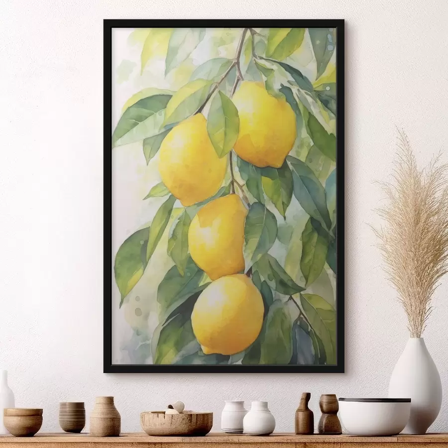 Fotobehang Tak citroenen f45001