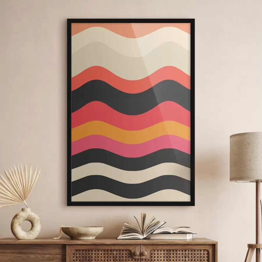 Fotobehang Abstract golvend patroon f45005