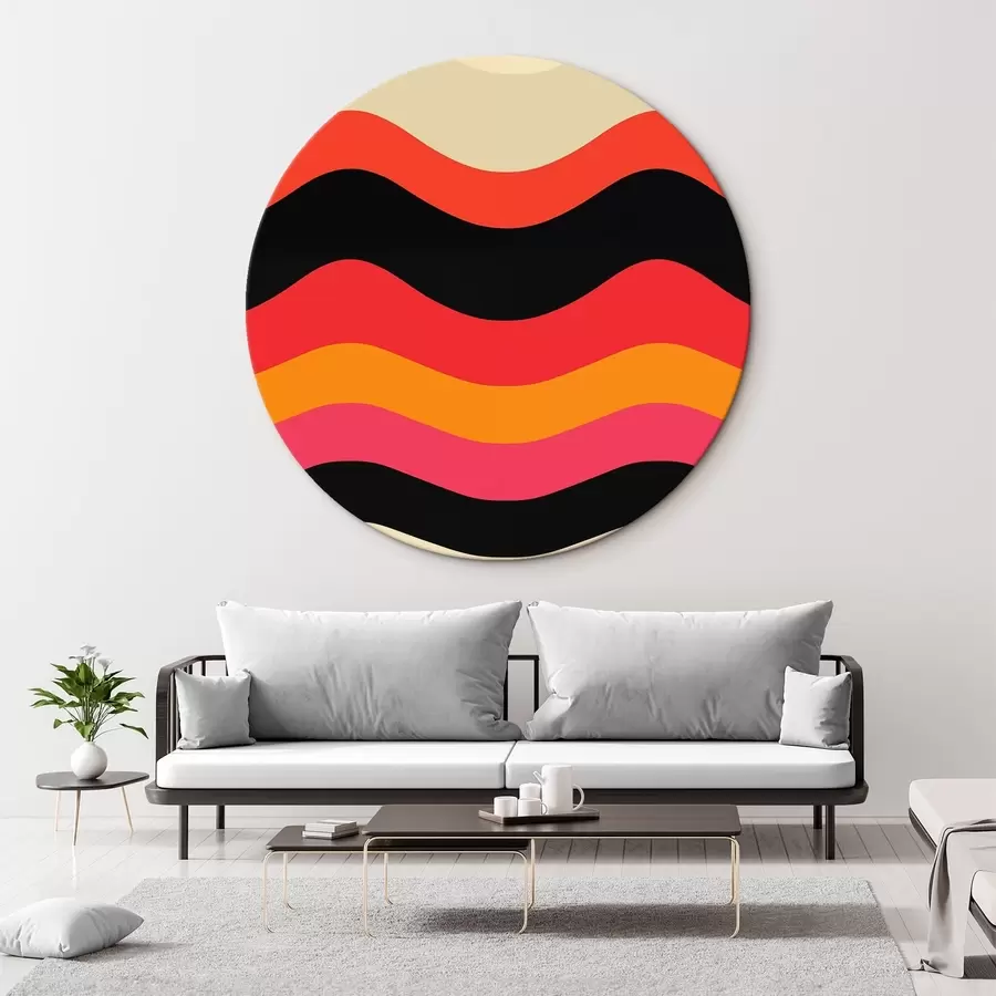  Schilderijen Abstract golvend patroon r45005