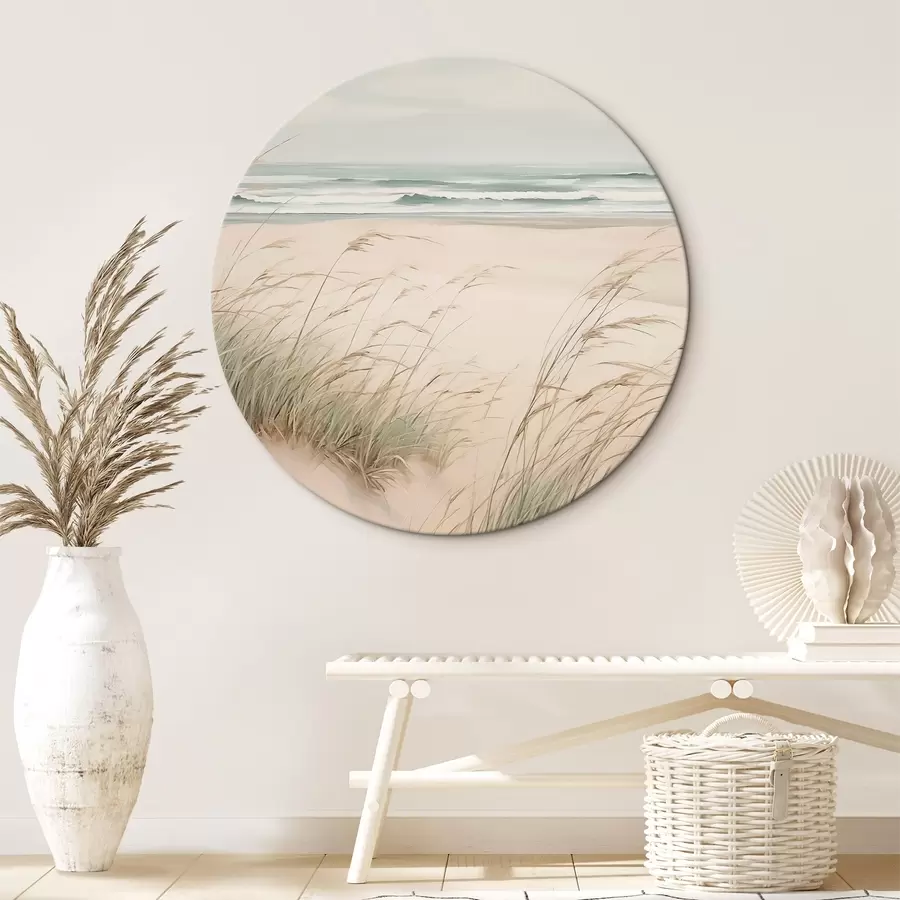  Schilderijen Gras in het zand bij de zee r45019