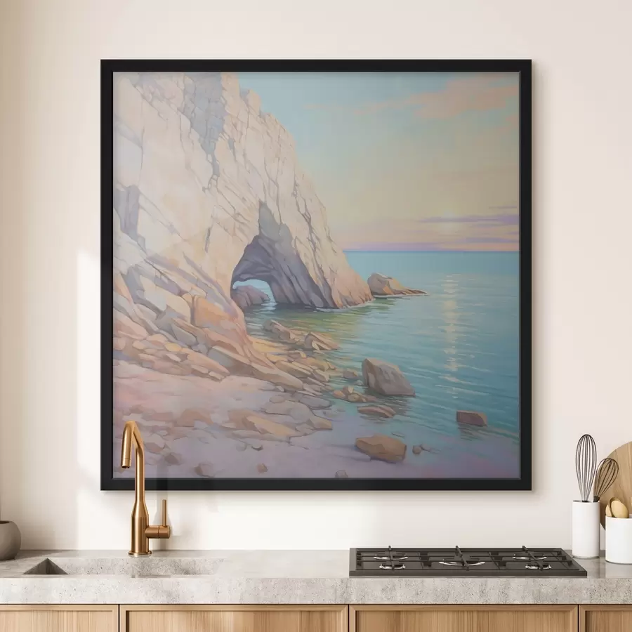 Papier peint photo Rocher au bord de la mer f45022