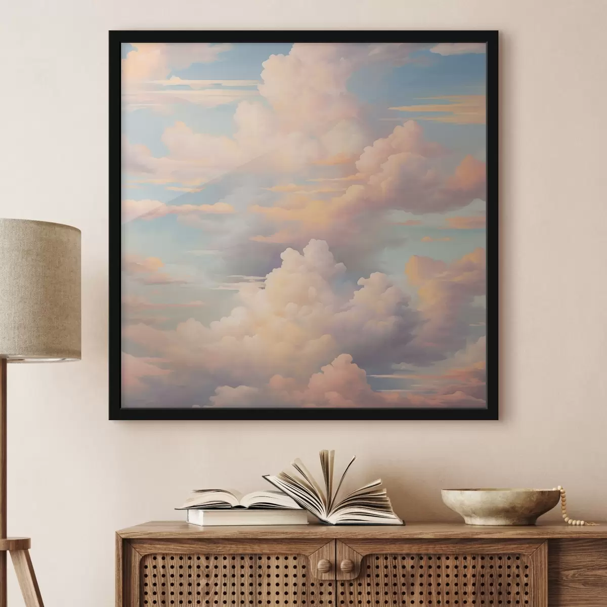 Poster Lucht met wolken f45023