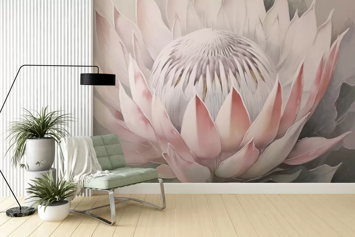 Fotobehang Groot protea w04241