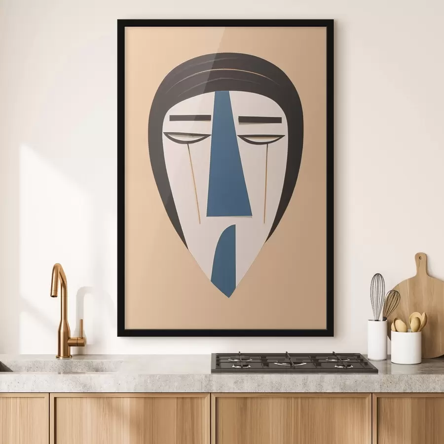 Fotobehang Abstract gezicht f45084