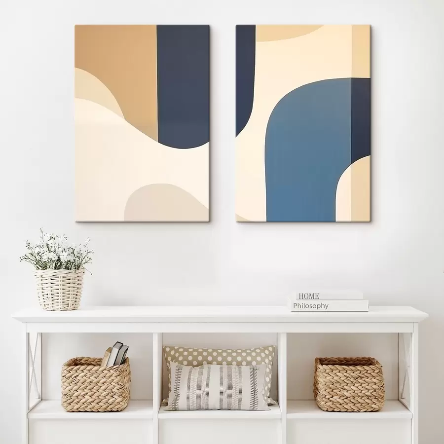  Schilderijen Abstracte lijnen m00495