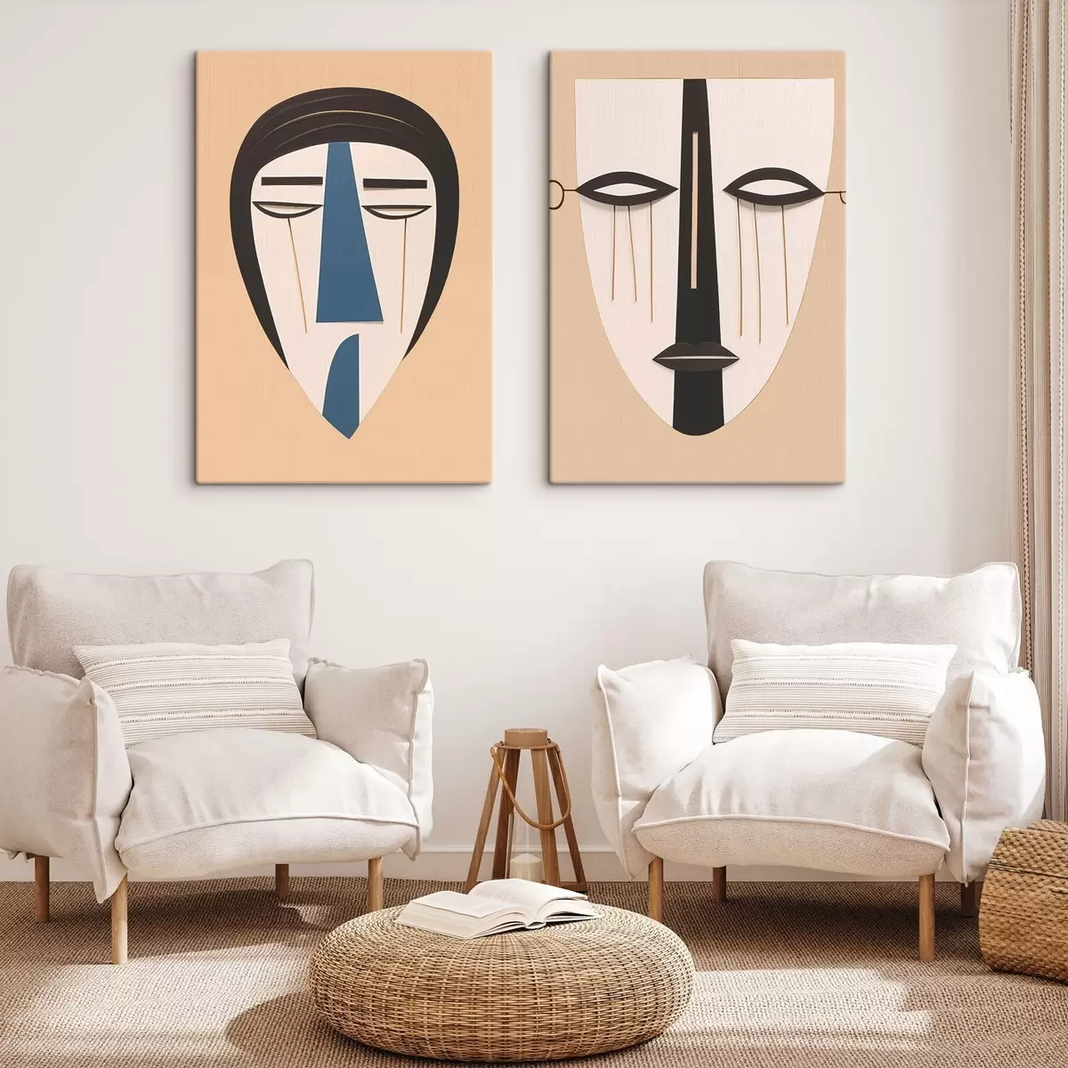  Peintures Visages abstraits m00500