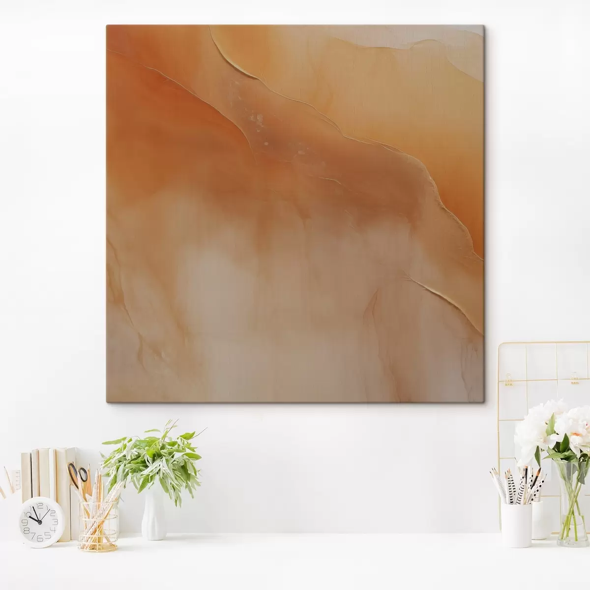  Peintures tons de terre, couches douces, minimal, style aquarelle, mouvement abstrait, calme s45107