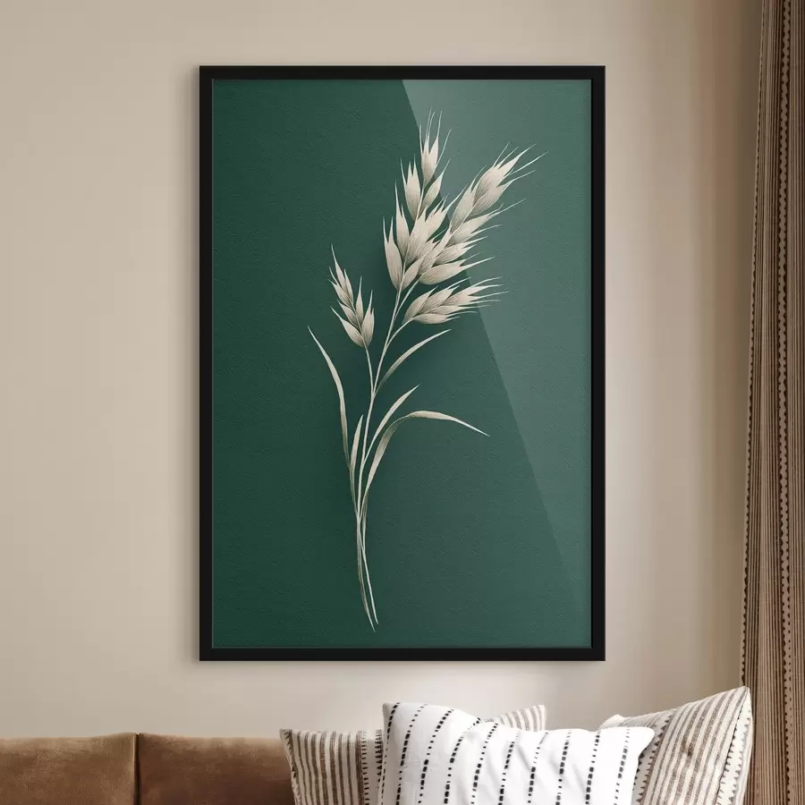 Fotobehang tere tak, bloem, groen, kalm, zacht contrast, behang, wild f45094