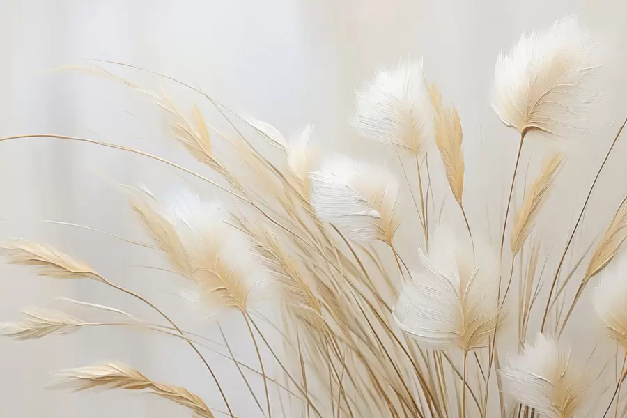 Fotobehang Pampas aartjes imitatieschilderij w04266