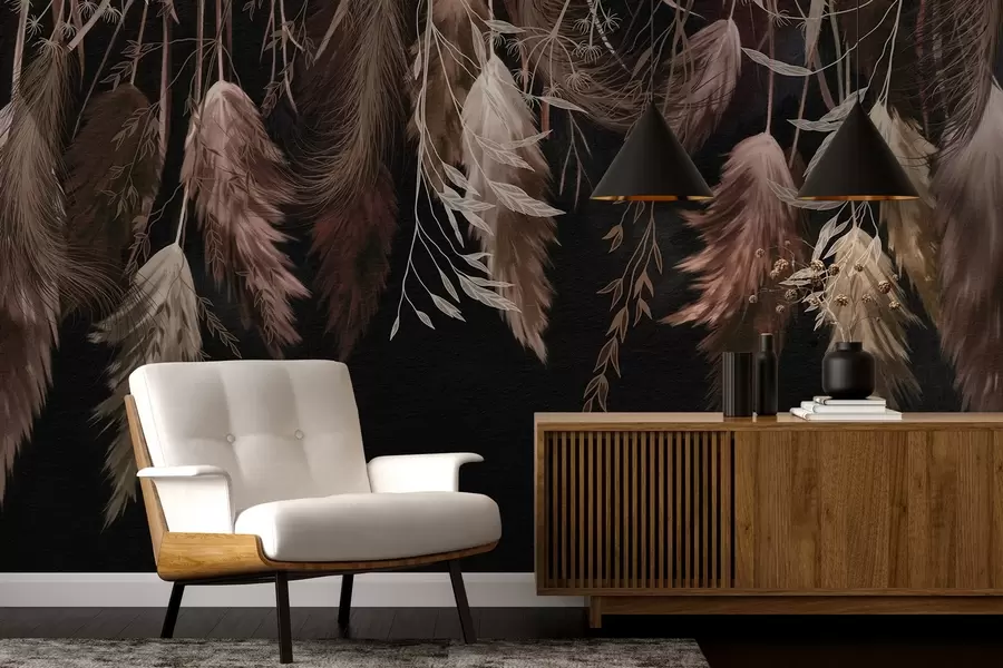 Fotobehang Gedroogde bloesems w04253v1